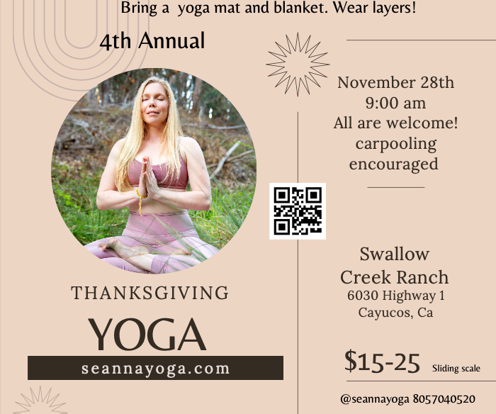 Special Event - 4th Annual Thanksgiving Yoga at the Ranch - 9am